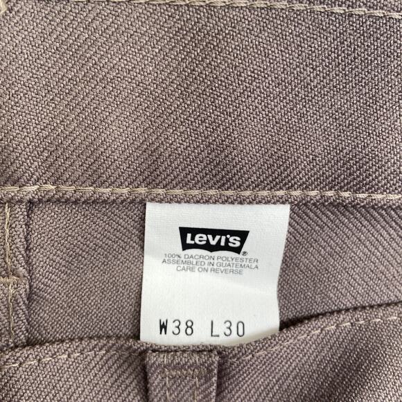 Vintage New Levi's Western Ranch Pants Men's 38x30 Taupe Brown Pants - Picture 6 of 9